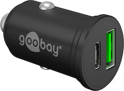 Goobay Încărcător Auto cu Porturi 1xUSB-A 1xType-C