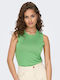 Women's Summer Blouse Sleeveless Green