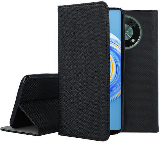 Forcell Книга Пластмасов Черен Huawei Nova Y90