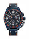 TW Steel Fia World Rally Men's Watch 48mm Chronograph Battery with Blue Leather Strap