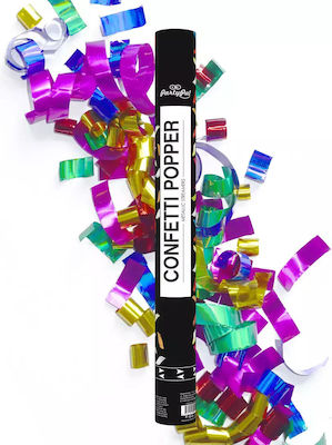 Confetti cannon Multicoloured Stripes, 60 cm, 1 piece