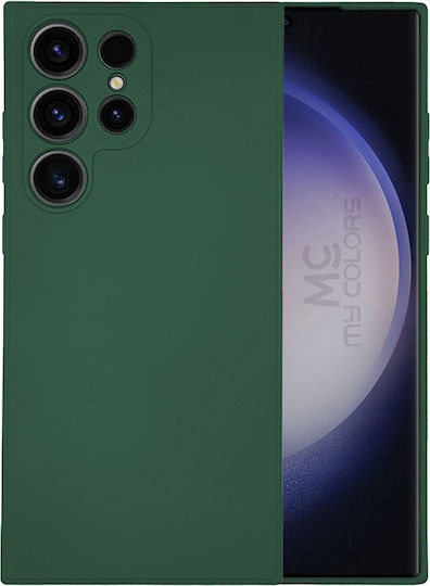 Sonique Umschlag Rückseite Silikon Grün (Galaxy S23 Ultra)