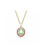 Swarovski Chroma Necklace Gold Plated