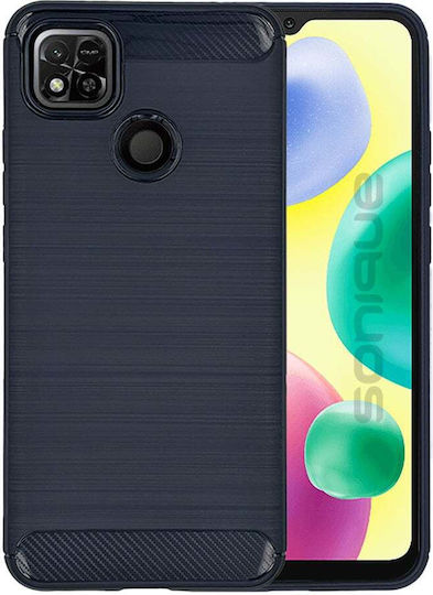 Sonique Brushed Carbon Back Cover Silicon / Plastic Albastru (Redmi 10A)