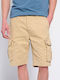 Funky Buddha Men's Shorts Cargo Cream