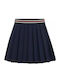 Hausten Πλισέ Mini Φούστα Navy Μπλε