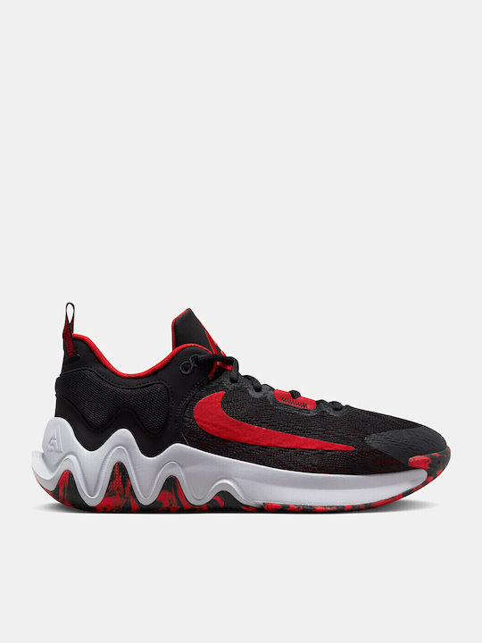 Giannis Immortality 2 Low Basketball Shoes Black / University Red / Wolf Grey