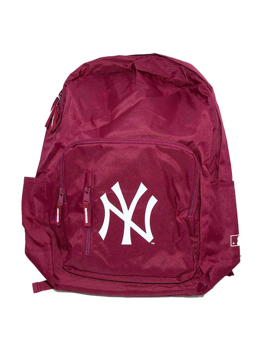 New Era MLB New York Yankees Ghiozdan Școlar de Spate Școala gimnazială- liceu în culoarea Burgundy