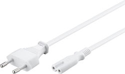 Goobay IEC C7 - Euro Cable 1.5m Λευκό 51326
