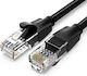 Vention U/UTP Cat.6 Ethernet Network Cable 8m Black 1pcs