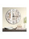 Wall Clock Plastic Coffee Ø50cm