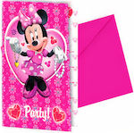 Procos Invitations Minnie Minnie Mouse 6pcs 6354Invitations