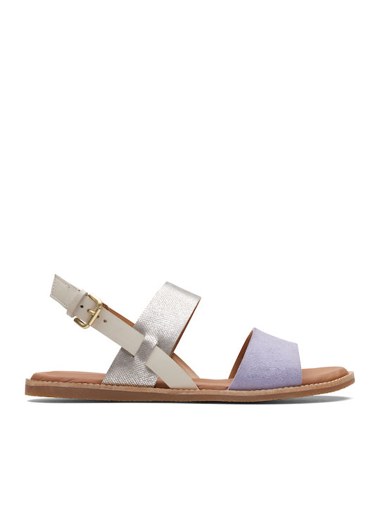 Clarks Karsea Leather Women's Flat Sandals in P...