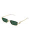 Gucci Ochelari de soare cu Verde Din metal Rame și Verde Lentilă GG1278S 002