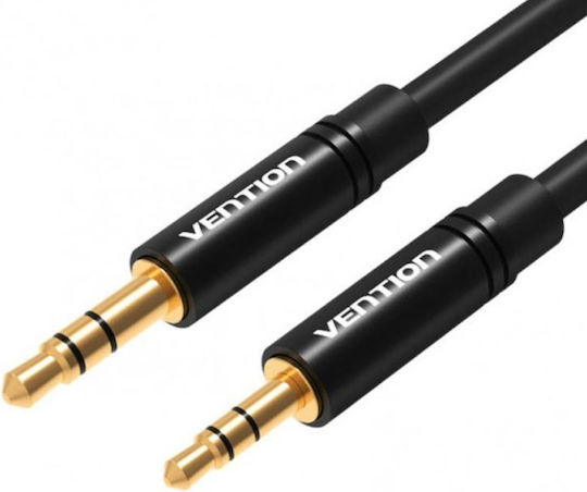 Vention Καλώδιο Ήχου 3.5mm male - 2.5mm male Μαύρο 1m με Επίχρυσους Ακροδέκτες BALBF