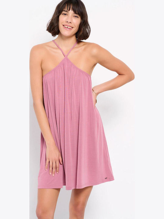 Funky Buddha Лятна Mini Рокля Vintage Розова