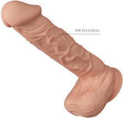 Baile Bergrisi Dildo realist cu Testicule și Ventuză Flesh 26cm