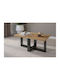 Rechteckiges Zentral Kaffeetisch Aveni Holz Beige M102xT60xH44cm
