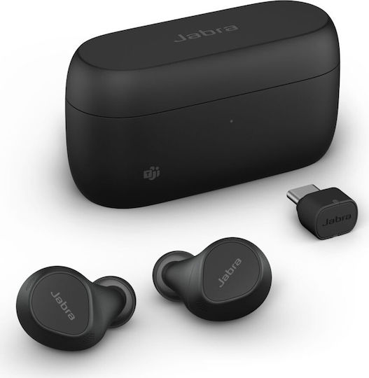 Jabra Evolve2 7 Buds - USB-C MS Bluetooth Handsfree Ακουστικά με Αντοχή στον Ιδρώτα και Θήκη Φόρτισης Μαύρα
