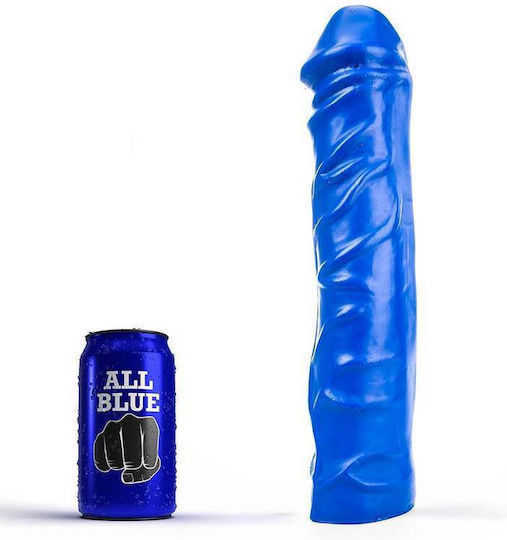All Black Realistisches Dildo Blau 28cm