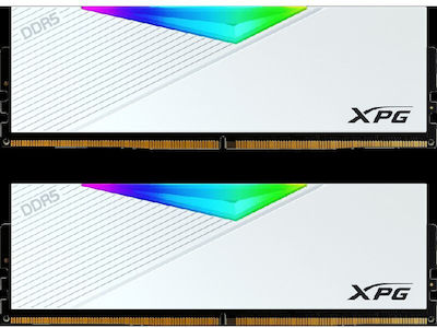 Adata XPG Lancer White 64GB DDR5 RAM with 2 Modules (2x32GB) and 6000 Speed for Desktop