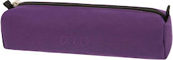 Polo Cord Pencil Case Barrel Dark Purple