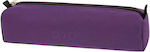 Polo Fabric Pencil Case with 1 Compartment Dark Purple