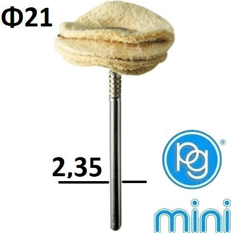 PG M.4830 Stoff für Polieren 21x21mm Polierscheiben & Pads