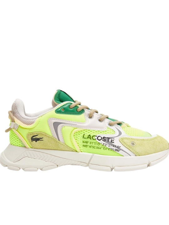 Lacoste L003 Neo Γυναικεία Chunky Sneakers Yellow / Off White