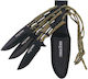 Cold Steel Survival Knife Black with Sheath Set of 3 Pieces