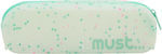 Must Plastic Confetti Green Pencil Case 584841 with 1 Compartment Various Colours 000584841