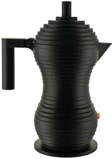 Alessi Espressokocher für den Herd 3 Tassen Schwarz