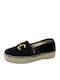Wildleder Damen Espadrilles in Schwarz Farbe