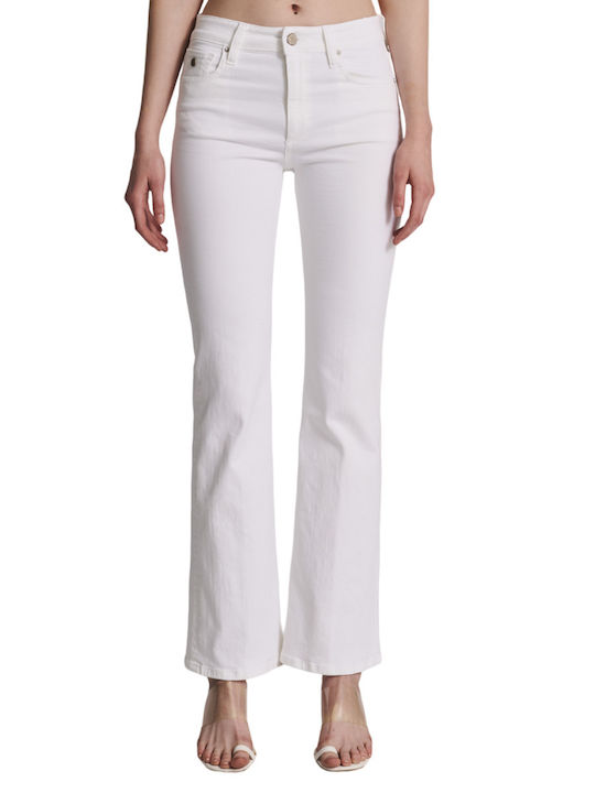 Beatrice Women's Fabric Trousers White
