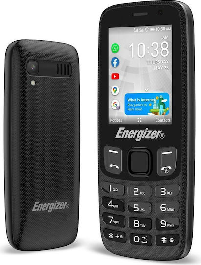 Energizer E242S Dual SIM (0.512/4GB) Мобилен телефон с Бутони Черен