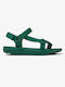 Women's Flat Sandals Sporty in Green Color