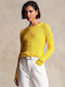 Ralph Lauren Women's Long Sleeve Sweater Cotton Yellow