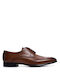 Perlamoda Men's Leather Dress Shoes Tabac Brown