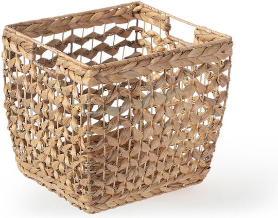 Nef-Nef Homeware Romano Decorative Basket Wicker with Handles Brown 29x29x28cm