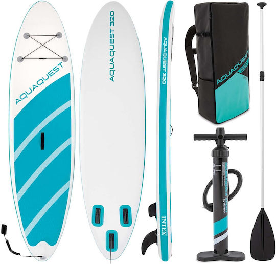 Intex AquaQuest Inflatable SUP Board with Length 3.2m Blue