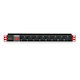 Techly I-CASE Πολύπριζο Rack 8xAC 1U STRIP-81UD 1τμχ