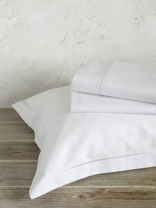 Nima Forever Σετ Νυφικά Σεντόνια Υπέρδιπλα 4τμχ White 240x270cm