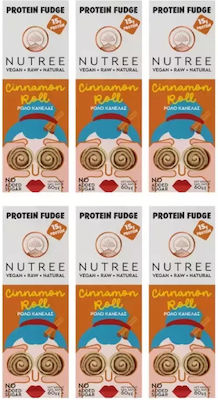 Nutree Fudge Μπάρες με 15gr Πρωτεΐνης & Γεύση Cinnamon Roll 6x60gr