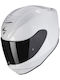 Scorpion EXO-391 Solid Full Face Helmet with Sun Visor ECE 22.06 White