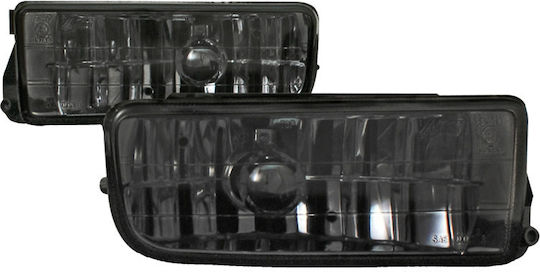 JOM Rectangle Headlights Car Smoke BMW E36 1990-1998 2pcs
