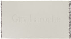 Guy Laroche Snap Beach Towel Beige 180x90cm