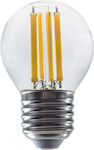 Diolamp LED Lampen für Fassung E27 und Form G45 Warmes Weiß 880lm 1Stück
