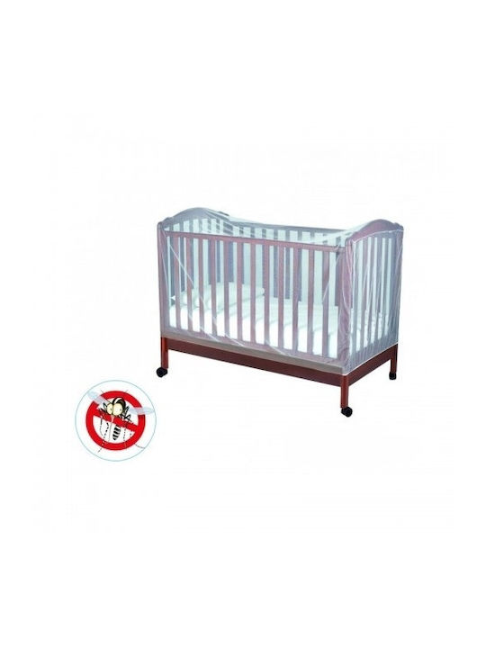 Mosquito Net Crib Tulle 5201115Λ with Elastic White 140x70x70cm