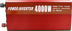 Factory HL 18668-26 Inverter Αυτοκινήτου Τροποποιημένου Ημιτόνου 4000W για Μετατροπή 12V DC σε 220V AC με 1xUSB