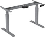ErgoAction Action Desk Compact Klappbar Möbelrahmen Elektrisch Metallisch Geeignet für Büro in Gray Farbe 70x60x69cm 1Stück